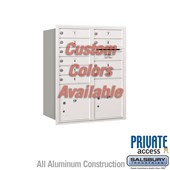 Recessed Mounted 4C Horizontal Mailbox (Includes Master Commercial Locks) - 10 Door High Unit (37 7/8 Inches) - Double Column - 10 MB1 Doors / 1 PL4 and 1 PL4.5 - Custom Color - Rear Loading - Private Access