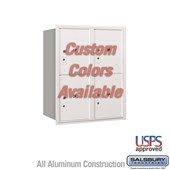 Recessed Mounted 4C Horizontal Mailbox - 10 Door High Unit (37 7/8 Inches) - Double Column - Stand-Alone Parcel Locker - 4 PL5's - Custom Color - Rear Loading - USPS Access