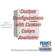 Recessed Mounted 4C Horizontal Mailbox (Includes Master Commercial Locks) - 10 Door High Unit (37 7/8 Inches) - Double Column - Custom Unit - Custom Color - Rear Loading - Private Access