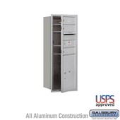 Recessed Mounted 4C Horizontal Mailbox - 10 Door High Unit (37 7/8 Inches) - Single Column - 3 MB1 Doors / 1 PL5 - Front Loading - USPS Access