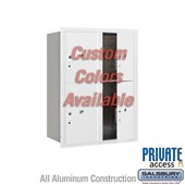 Recessed Mounted 4C Horizontal Mailbox (Includes Master Commercial Locks) - 11 Door High Unit (41 3/8 Inches) - Double Column - Stand-Alone Parcel Locker - 2 PL5's and 2 PL6's - Custom - Front Loading - Private Access