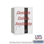 Recessed Mounted 4C Horizontal Mailbox - 11 Door High Unit (41 3/8 Inches) - Double Column - Stand-Alone Parcel Locker - 2 PL5's and 2 PL6's - Custom - Front Loading - USPS Access