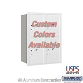 Recessed Mounted 4C Horizontal Mailbox - 11 Door High Unit (41 3/8 Inches) - Double Column - Stand-Alone Parcel Locker - 2 PL5's and 2 PL6's - Custom - Rear Loading - USPS Access