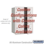 Recessed Mounted 4C Horizontal Mailbox - 11 Door High Unit (41 3/8 Inches) - Double Column - Custom Unit - Custom Color - Front Loading - USPS Access