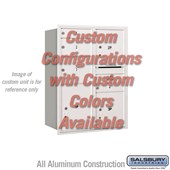 Recessed Mounted 4C Horizontal Mailbox - 11 Door High Unit (41 3/8 Inches) - Double Column - Custom Unit - Custom Color - Rear Loading - USPS Access