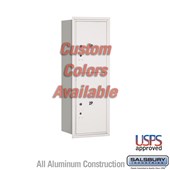 Recessed Mounted 4C Horizontal Mailbox - 11 Door High Unit (41 3/8 Inches) - Single Column - Stand-Alone Parcel Locker - 1 PL5 and 1 PL6 - Custom Color - Rear Loading - USPS Access