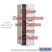 Recessed Mounted 4C Horizontal Mailbox - 11 Door High Unit (41 3/8 Inches) - Single Column - Custom Unit - Custom Color - Front Loading - USPS Access