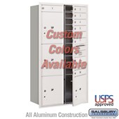 Recessed Mounted 4C Horizontal Mailbox - Maximum Height Unit (57 1/8 Inches) - Double Column - 10 MB1 Doors / 2 PL4.5's and 2 PL5 - Custom Color - Front Loading - USPS Access