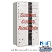 Recessed Mounted 4C Horizontal Mailbox (Includes Master Commercial Locks) - Maximum Height Unit (57 1/8 Inches) - Double Column - 15 MB1 Doors / 2 PL4.5's and 1 PL5 - Custom Color - Front Loading - Private Access