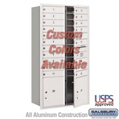 Recessed Mounted 4C Horizontal Mailbox - Maximum Height Unit (57 1/8 Inches) - Double Column - 20 MB1 Doors / 2 PL4.5's - Custom Color - Front Loading - USPS Access