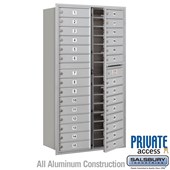 Recessed Mounted 4C Horizontal Mailbox (includes Master Commercial Locks) - Maximum Height Unit (57 1/8 Inches) - Double Column - 29 MB1 Doors - Front Loading - Private Access