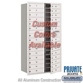 Recessed Mounted 4C Horizontal Mailbox (Includes Master Commercial Locks) - Maximum Height Unit (57 1/8 Inches) - Double Column - 29 MB1 Doors - Custom Color - Front Loading - Private Access