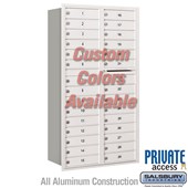 Recessed Mounted 4C Horizontal Mailbox (Includes Master Commercial Locks) - Maximum Height Unit (57 1/8 Inches) - Double Column - 29 MB1 Doors - Custom Color - Rear Loading - Private Access