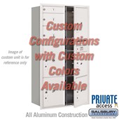 Recessed Mounted 4C Horizontal Mailbox (Includes Master Commercial Locks) - Maximum Height Unit (57 1/8 Inches) - Double Column - Custom Unit - Custom Color - Front Loading - Private Access