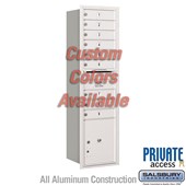 Recessed Mounted 4C Horizontal Mailbox (Includes Master Commercial Lock) - Maximum Height Unit (57 1/8 Inches) - Single Column - 9 MB1 Doors / 1 PL4.5 - Custom Color - Rear Loading - Private Access