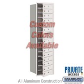 Recessed Mounted 4C Horizontal Mailbox (Includes Master Commercial Locks) - Maximum Height Unit (57 1/8 Inches) - Single Column - 14 MB1 Doors - Custom Color - Front Loading - Private Access
