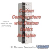 Recessed Mounted 4C Horizontal Mailbox - Maximum Height Unit (57 1/8 Inches) - Single Column - Custom Unit - Custom Color - Front Loading - USPS Access