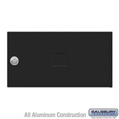 Replacement Door and Lock - Standard MB2 Size - for 4C Horizontal Mailbox - with (3) Keys - Black