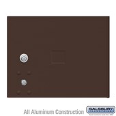 Replacement Parcel Locker Door and Tenant Lock - for Standard 3 High (PL3) 4C Horizontal Parcel Locker - with (3) Keys - Bronze