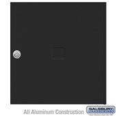 Replacement Door and Lock - Standard MB4 Size - for 4C Horizontal Mailbox - with (3) Keys Black