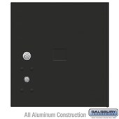Replacement Parcel Locker - Door and Tenant Lock - for Standard 4 High (PL4) 4C Horizontal Parcel Locker - with (3) Keys - Black