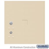 Replacement Parcel Locker Door and Tenant Lock - for Standard 4 High (PL4) 4C Horizontal Parcel Locker - with (3) Keys - Sandstone