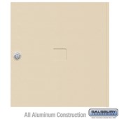 Replacement Door and Lock - Standard MB4 Size - for 4C Horizontal Mailbox - with (3) Keys - Sandstone