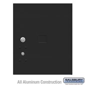 Replacement Parcel Locker - Door and Tenant Lock - for Standard 4.5 High (PL4.5) 4C Horizontal Parcel Locker - with (3) Keys - Black