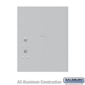 Replacement Parcel Locker Door and Tenant Lock - for Standard 5 High (PL5) 4C Horizontal Parcel Locker - with (3) Keys  - Aluminum