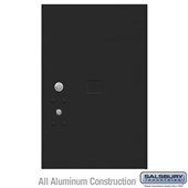 Replacement Parcel Locker - Door and Tenant Lock - for Standard 6 High PL6 4C Horizontal Parcel Locker - with 3 Keys - Black