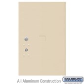 Replacement Parcel Locker Door and Tenant Lock - for Standard 6 High (PL6) 4C Horizontal Parcel Locker - with (3) Keys  - Sandstone