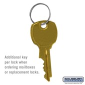 Additional Key - for 4C Horizontal Mailbox Lock
