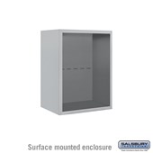 4C Horizontal Mailbox Enclosure - for 6 Door High Unit - Single Column - Surface Mounted