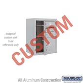 Surface Mounted 4C Horizontal Mailbox Unit (Includes 3706S-CAFU Mailbox and 3806S-ALM Enclosure) - 6 Door High Unit (24 1/2 Inches) - Single Column - Custom Unit - Aluminum - Front Loading - USPS Access