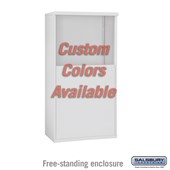 Free-Standing Enclosure - for 3706 Double Column 4C Horizontal Mailbox Unit - Custom Color