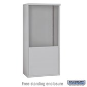 4C Horizontal Mailbox Enclosure - for 10 Door High Unit - Double Column - Free-Standing