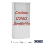 Free-Standing Enclosure - for 3710 Double Column 4C Horizontal Mailbox Unit - Custom Color