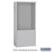 4C Horizontal Mailbox Enclosure - for 11 Door High Unit - Double Column - Free-Standing