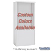 Free-Standing Enclosure - for 3711 Double Column 4C Horizontal Mailbox Unit - Custom Color