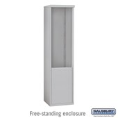 4C Horizontal Mailbox Enclosure - for 11 Door High Unit - Single Column - Free-Standing