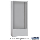 4C Horizontal Mailbox Enclosure - for Maximum Height Unit - Double Column - Free-Standing