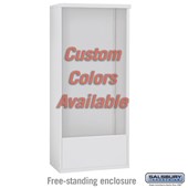 Free-Standing Enclosure - for 3716 Double Column 4C Horizontal Mailbox Unit - Custom Color
