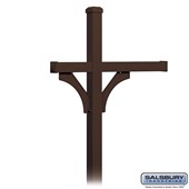 Deluxe Post - 2 Sided - In-Ground Mounted - for (3) Roadside Mailboxes