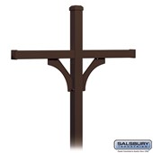 Deluxe Post - 2 Sided - In-Ground Mounted - for (4) Roadside Mailboxes