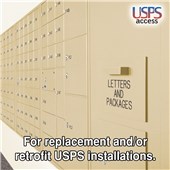 4B+ Custom Horizontal Mailboxes - Front or Rear Loading - USPS Access