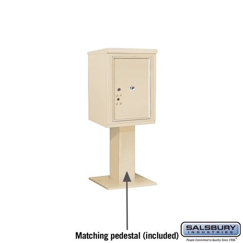 4C Pedestal Mailbox Single Column StandAlone Parcel Locker