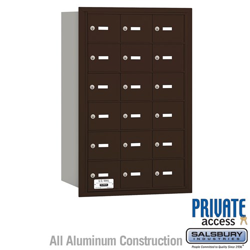 3600 Series Collection Unit Bronze Private Rear Loading for 7 Door High 4B Plus Mailbox Units