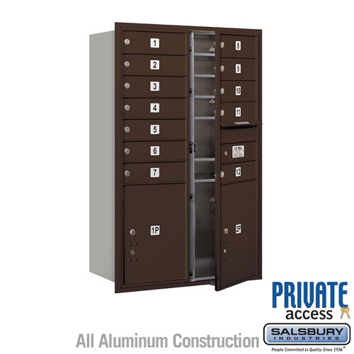 Bronze Salsbury Industries 3751BRZ Replacement Door and Lock Standard MB1 Size for 4C Horizontal Mailbox with Keys