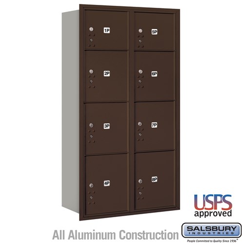 3700 Horizontal Series 8-Parcel Locker Recessed Mount Mailbox 3700 Horizontal Series 8-Parcel Locker Recessed Mount Mailbox