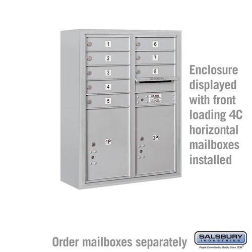 4C Horizontal Mailbox Enclosure - Surface Mounted - for 3710D 4C